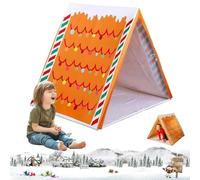 Gingerbread Christmas Tent, Christmastent Housetent Lightweight Kids Playtent Pop up Sleepover Tent House Where Holiday Dreams Find a Home for Home Indoor Xmas Holiday Party(GingerBread)