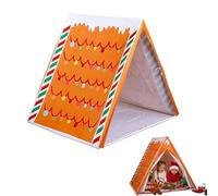 Gingerbread Christmas Tent, Fun Christmas Gingerbread House Play Tent, Where Holiday Dreams Find a Home, Lightweight Detachable and Easy Assembly, Festive Xmas Party Decoration and Cozy Gift