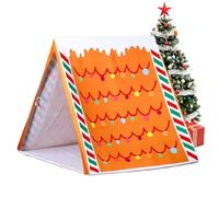 Gingerbread Christmas Tent - Polyester 45x33in | Gingerbread Man And Santa Claus Play Tent | Lightweight Detachable Indoor Holiday House For Kids | Perfect For Family Parties And Festive Home Décor