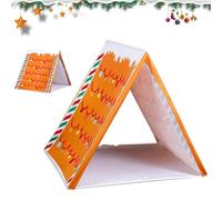 Gingerbread Christmas Tent- Where Holiday Dreams Find a Home, Gingerbread House Brown Play Tent Sleepover, Small Size for Kids Home Indoor Xmas Holiday Party (#1)