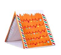 Gingerbread Christmas Tent - Where Holiday Dreams Find A Home Gingerbread House Kids Play Tent, Lightweight Detachable, Christmas Playhouse Winter Holiday Party Supplies