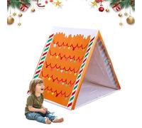 Gingerbread Christmas Tent - Where Holiday Dreams Find a Home,Kids Play Tents Sleepover Easy Assembly for Home Indoor Xmas Holiday Party (Gingerbread Man)