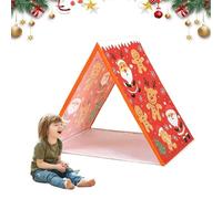 Gingerbread Christmas Tent - Where Holiday Dreams Find a Home,Kids Play Tents Sleepover Easy Assembly for Home Indoor Xmas Holiday Party (Santa Claus)