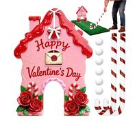 Gingerbread Christmas Theme Golf Game | Portable Toy Suitable for Indoor and Outdoor Use, Family and Holidays - Set of Mini Christmas Games with Pan Theme for Home, Office and Meetings