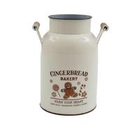 Gingerbread Christmas Vase with Handles Garden Greatness White 1 Pack
