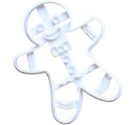 Gingerbread Cookie Mold, Gingerbread Man Cookie Cutter | Christmas Cake Stamp Mold - Christmas Gingerbread Man Shaped Decorative Cake Cutters for Kids Candy Making