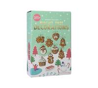 Gingerbread Decorations Kit - Complete Holiday Cookie Decorating Set with Icing, - Fun Christmas Baking Activity for Kids & Families