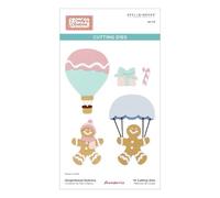 Gingerbread Delivery Etched Dies from The Candy Christmas Collection by Stamperia