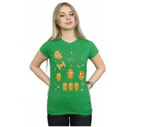 Gingerbread Empire Cotton T-Shirt Star Wars Green L