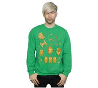 Gingerbread Empire Sweatshirt Star Wars Green L