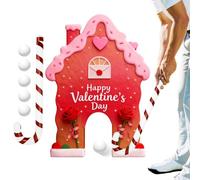 Gingerbread Family Mini Golf Set, Portable Holiday Game with Candy Cane Putters, Fun Indoor/Outdoor Christmas Party Activity, Festive Carnival Game for Home & Family Gatherings, Toy Category