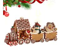 Gingerbread Figures, Gingerbread Man Resin Gingerbread Train Gingerbread Figures | Festive Gingerbread Nation for Home, Window, Desk, Children, Family, Friends