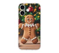 Gingerbread Figurines are Cute Phone Case for Phone 17, TPU Anti-Yellowing Scratch Resistant, Slim Shockproof Cover with Precise Cutouts, Supports Wireless Charging Phone Case for Phone 17