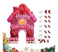 Gingerbread Game Portable Sugar Sticks Indoor Outdoor | Complete Route Set with Gingerbread Theme - for Home, Room, Parties, Gatherings at Parties and the Party