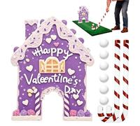 Gingerbread Golf Game - Mini Golf Set 35cm | Candy Cane Clubs, Indoor Fun Balls, Parties, Birthdays, Holiday Activities, Valentine's Day, Home, Bedroom, Festive Pit Challenge