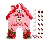 Gingerbread Golf Game, Portable Mini Toy, 35cm, Valentine's Day Golf Game Set, 2026 Gingerbread Candy Cane, Indoor Outdoor Versatility, For Home