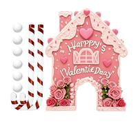 Gingerbread Golf Game Set - Charming Design, Mini Golf Toy with Candy Cane Club and Balls | Party Games Indoor Outdoor for Home Bedroom Holiday Birthday Party Night Indoor