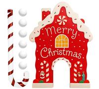 Gingerbread Golf Game Set Christmas Decoration with Candy Cane Sticks | Indoor Golf Game for Kids for Family Home Room Office Holiday Outdoor Party Celebration