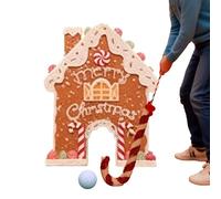 Gingerbread Golf Game Set, Christmas Mini Golf Set, a hilarious indoor putting game for family and friends at holiday parties, with 6 balls.