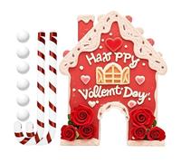 Gingerbread Golf Game - Valentine's Day Christmas Game Indoor Play Toys Party Activity Kit Candy Cane Sticks & Balls | The Fun Design