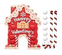 Gingerbread Golf Set - Valentine's Day Golf Club Decoration | 35cm Golf Target Prop, Confectionery Golf Theme Gift, Romantic Theme Decoration, Couple Present, Party Table, Seasonal Love