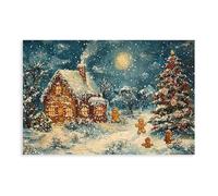 Gingerbread House (2) Canvas Poster Wall Art Decor Print Picture Paintings for Living Room Bedroom Decoration 20x30inch(50x75cm)