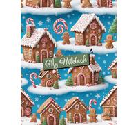 Gingerbread House Christmas Notebook: Sweet Holiday Lined Journal Gift: Beautiful Festive Composition Book - Perfect for Writing, Planning & Notes