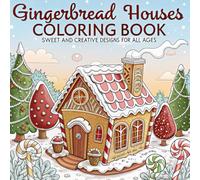 Gingerbread House Coloring Book: A Cozy Christmas Coloring Book for Adults and Kids Featuring Festive Collection of Fun Gingerbread Houses and ... Relief and Relaxation: 50 Unique Designs