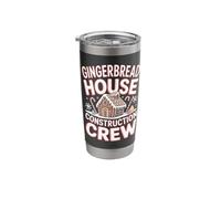 Gingerbread House Construction Crew Stainless Steel Insulated Tumbler