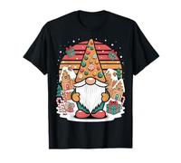 Gingerbread House Decor for Women with Christmas Gnome T-Shirt