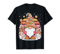 Gingerbread House Decor for Women with Christmas Gnome T-Shirt