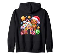 Gingerbread House Fun Xmas Cheer Zip Hoodie