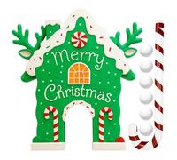 Gingerbread House Golf | Christmas Candy Cane Game Set - Interactive Golf Toy Set | for Party Holiday Gathering Outdoor Indoor Living Room Camping Picnic Family Yard Celebration