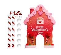 Gingerbread House Golf Game | Funny Portable Candy Cane Sticks Indoor Outdoor | Family Fun Mini Golf Party Game - for Room Party Holiday Gatherings Carnival Office