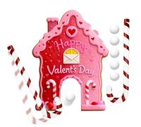 Gingerbread House Golf Game,Portable Candy Canes Golf Sticks For Indoor And Outdoor Use,Gingerbread Mini Game Set | For Home, Room, Party, Holiday Gatherings And Carnival