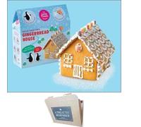 Gingerbread House Kit for Christmas - Large 616g | Includes Pre-Baked Gingerbread, Icing, Candy, Mini Marshmallows, and More | Easy DIY Holiday Activity for Kids & Adults | No Baking Required | Perfec