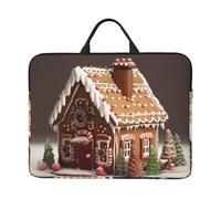Gingerbread House Laptop Case Sleeve 14 inch Shockproof Protective Notebook Case Travel Laptop Bag with Handle Waterproof Computer Cover Briefcase Handbags for Men Women