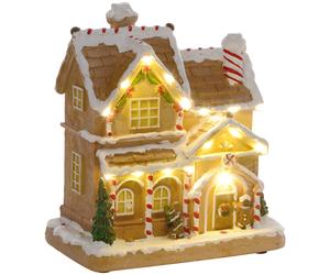 Gingerbread House Miniature Christmas Scene - 22.5cm