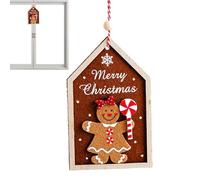 Gingerbread House Pendant - Christmas Gingerbread Man Felt Christmas Tree Decorations Accessories Pendant | 2D Christmas Tree Decorations House Shaped Christmas Tree Decorations for
