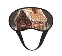 Gingerbread House Sleep Mask for Side Sleeper, Light Blocking Night Masks for Sleeping Eye Mask for Women Men Eye Cover Soft Comfortable Eye Shade for Travel, Nap
