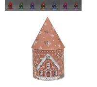 Gingerbread LED House for Whimsical Christmas Decor | Festive Light-Up Holiday Ornament with Gingerbread House Design | Warm LED Glow for Cozy Indoor Ambiance | Perfect for Holiday Decorations & Gifts