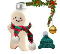 Gingerbread Man Bottle | 500ml Clear Engaging Holiday Beverage Container | Visual Charm Cute Gingerbread Man Shape Sealed Jar, Versatile Holiday Companion For Milk Juicing Water Wine Tea