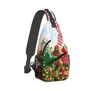 Gingerbread Man Candy Chest Bag, Lightweight Straps, Sturdy And Durable, Suitable For Most People