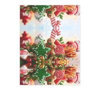 Gingerbread Man Candy Crystal Sticker, 3D Stereoscopic Effect, Pattern Does Not Fall Off When Exposed to Water