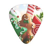 Gingerbread Man Candy Guitar Plectrums 12 Pieces Set =>> Comfortable In The Hand With Smooth Edges Three Thicknesses To Match