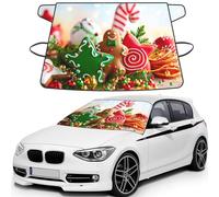 Gingerbread Man Candy Print Automotive Windshield Frost Cover Protector For Winter Use, Ice Snow Protector Covers For Car