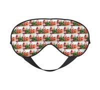 Gingerbread Man Candy Printing Soft Dual-Use Sleep Blocks Light Efficiently Blackout Eye Mask for Sleeping
