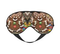 Gingerbread Man Candy Sleep Eye Mas Updated Design Light Blocking Night Eye Blinder Men Women Shift Work Travel