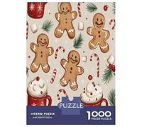 Gingerbread Man Christmas Candy 1000 Piece Jigsaw Puzzle Puzzle for Adults Paper Relax Decor 70x50cm/1000pcs