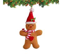 Gingerbread Man Christmas Decoration, Festive Reusable Cute Cartoon Christmas Decoration, Christmas Gingerbread Man Figures Jewellery - For Home, Living Room, Mantle, Window Part